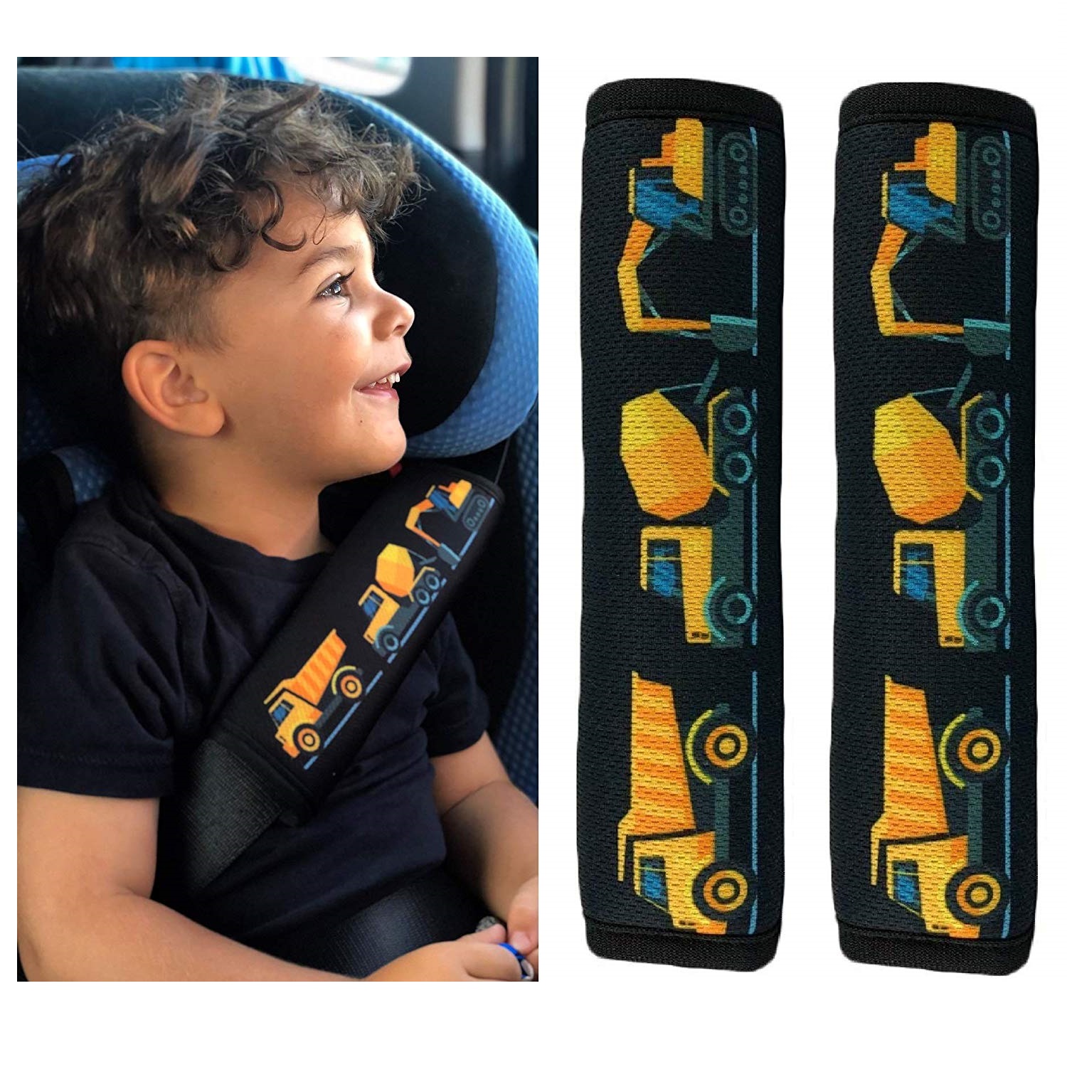 HECKBO 1x Kinder Auto Gurtpolster Gurtschutz mit Einhorn Motiv